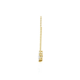 Round Lab Grown Diamond Three Stone Necklace