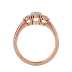 7/8 ctw Round Three Stone Lab Grown Diamond Ring