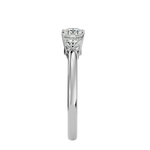 7/8 ctw Round Three Stone Lab Grown Diamond Ring