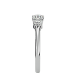 7/8 ctw Round Three Stone Lab Grown Diamond Ring