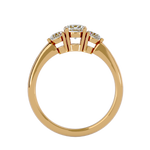7/8 ctw Round Three Stone Lab Grown Diamond Ring