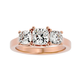 2 5/8 ctw Round Three Stone Lab Grown Diamond Ring