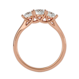 1 ctw Round Three Stone Lab Grown Diamond Ring