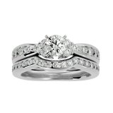 1 3/4 ctw Round Lab Grown Diamond Bridal Ring