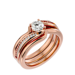 3/4 ctw Round Lab Grown Diamond Bridal Ring