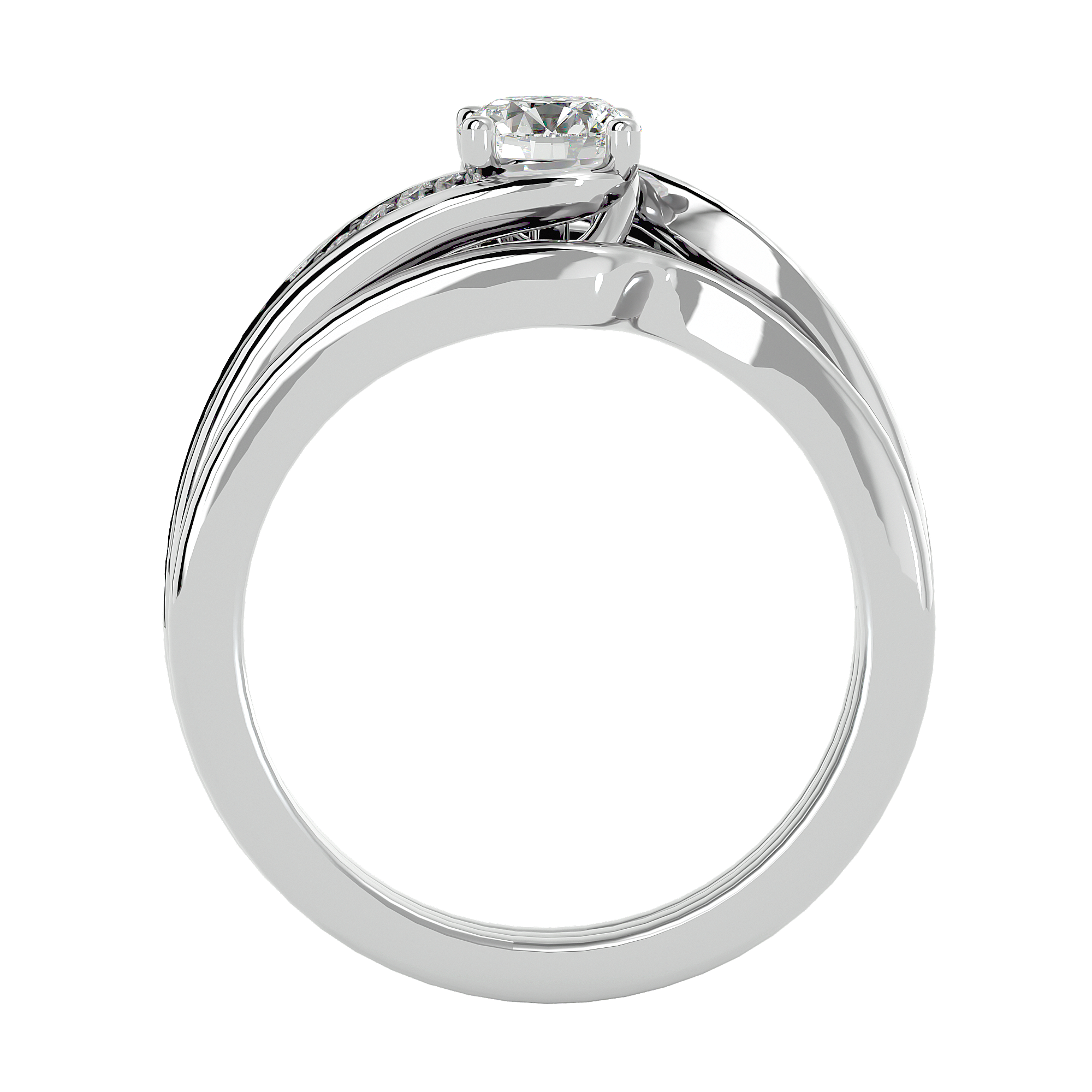 3/4 ctw Round Lab Grown Diamond Bridal Ring