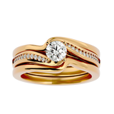 3/4 ctw Round Lab Grown Diamond Bridal Ring