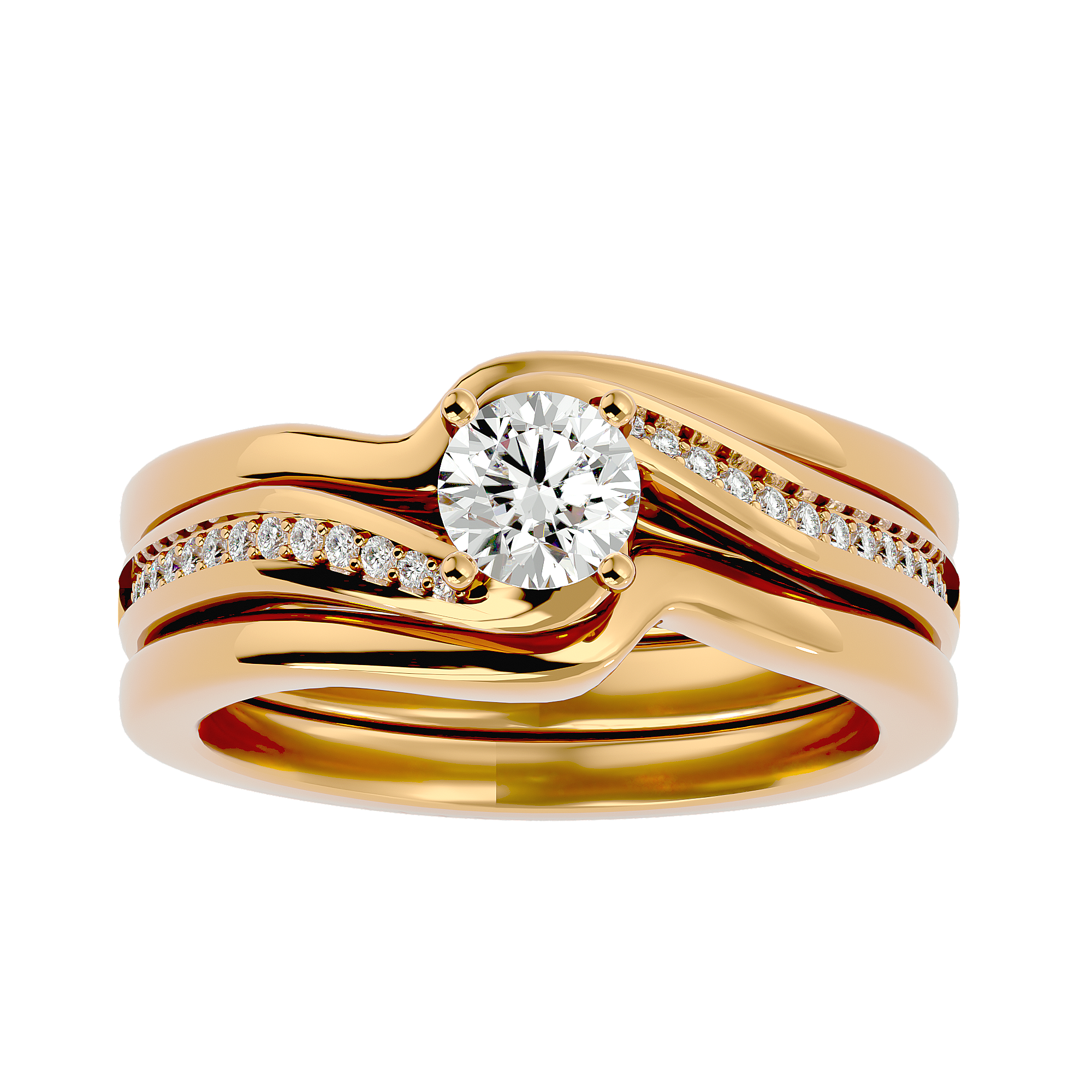 3/4 ctw Round Lab Grown Diamond Bridal Ring