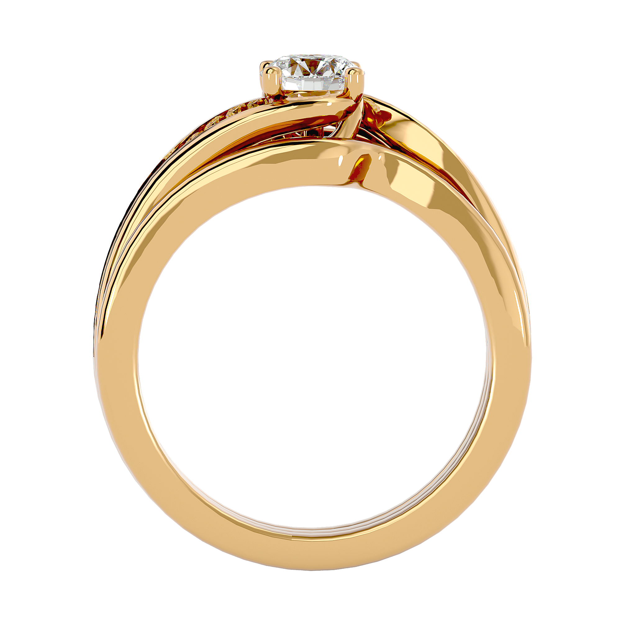 3/4 ctw Round Lab Grown Diamond Bridal Ring