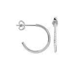 Round Lab Grown Diamond Hoop Earrings