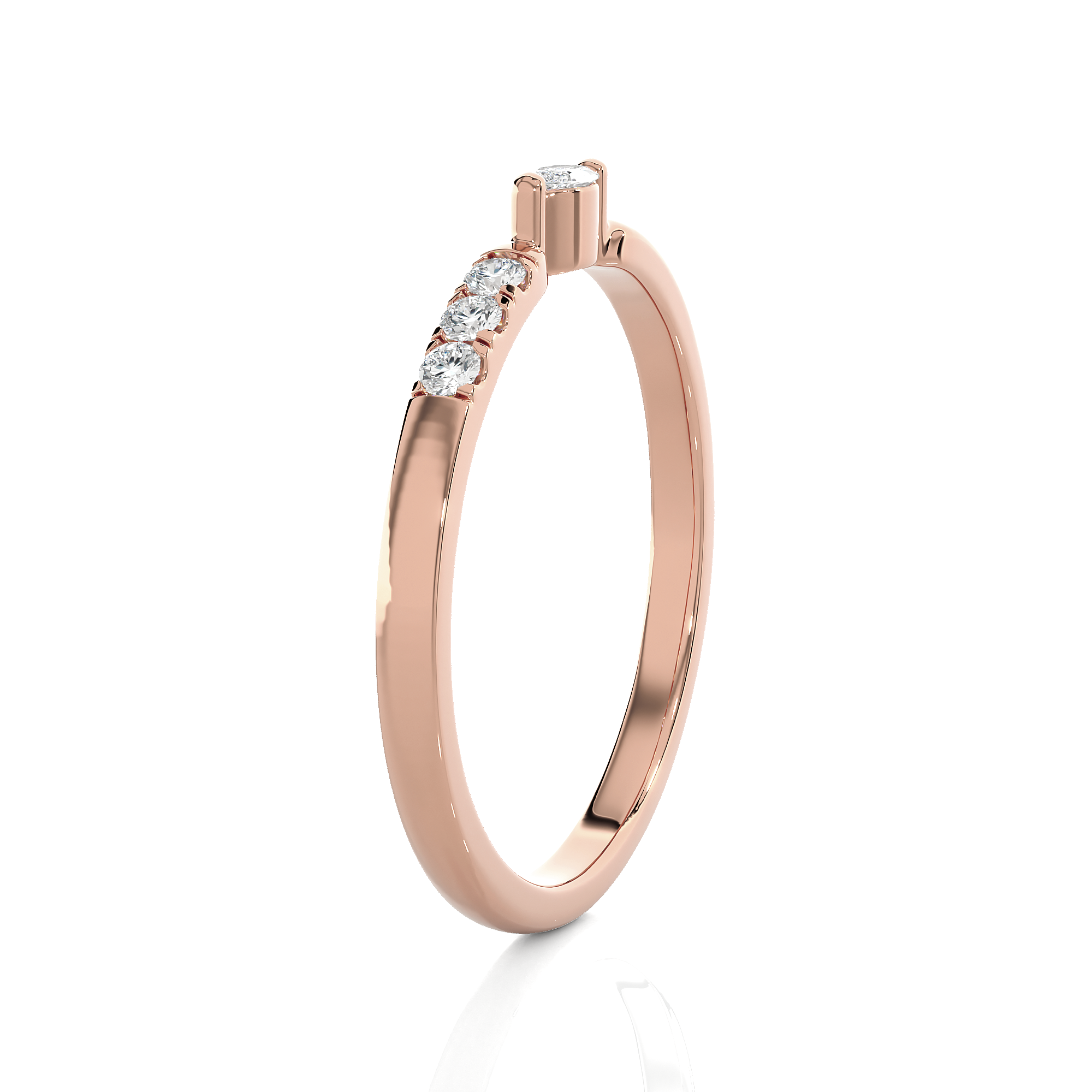 1/8 ctw Round Lab Grown Diamond Ring