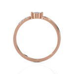 1/8 ctw Round Lab Grown Diamond Ring