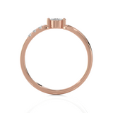 1/8 ctw Round Lab Grown Diamond Ring