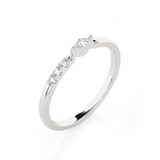 1/8 ctw Round Lab Grown Diamond Ring