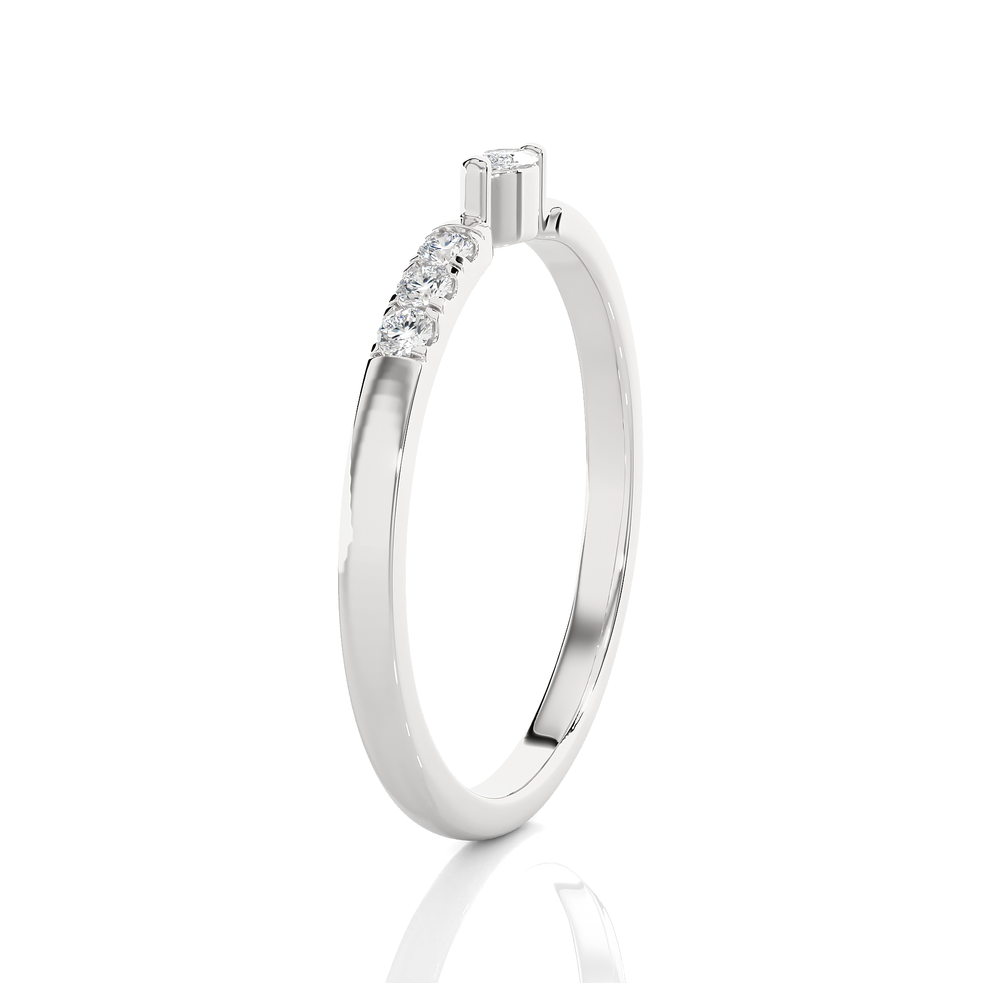 1/8 ctw Round Lab Grown Diamond Ring