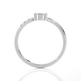 1/8 ctw Round Lab Grown Diamond Ring