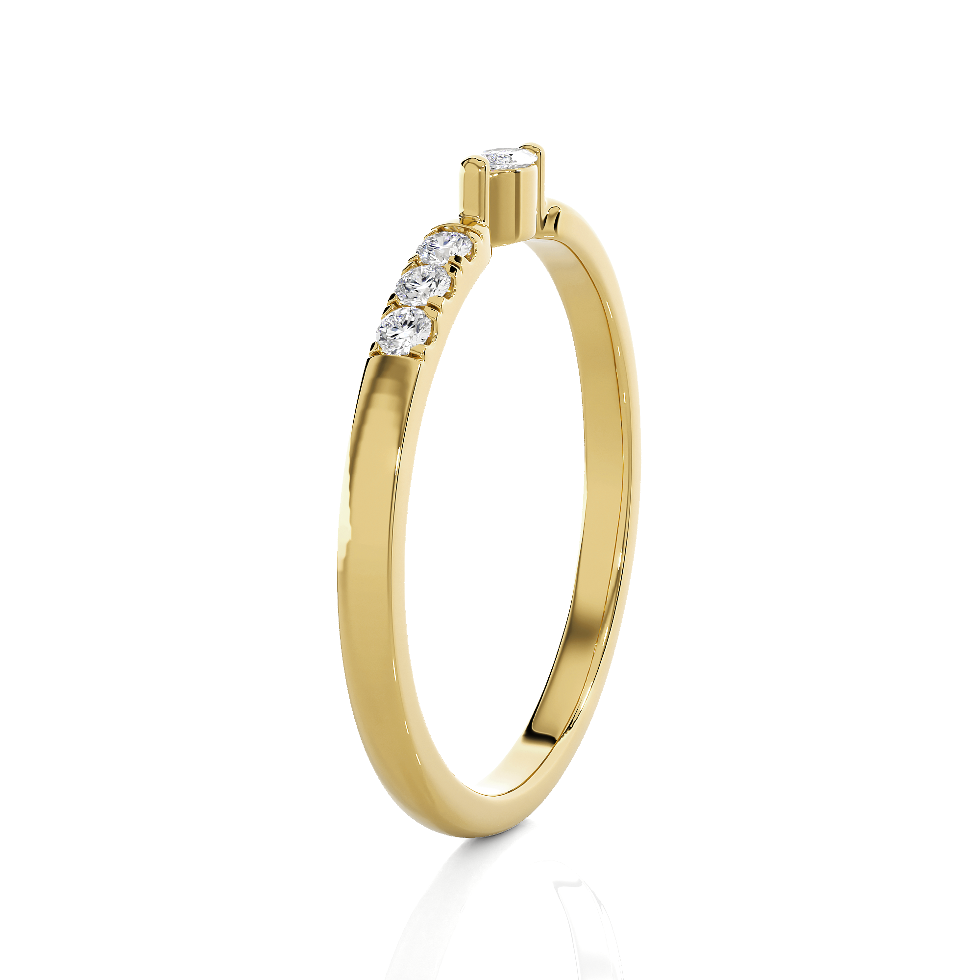 1/8 ctw Round Lab Grown Diamond Ring