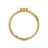 1/8 ctw Round Lab Grown Diamond Ring