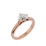 1 1/3 ctw Round Lab Grown Diamond Solitaire Engagement Ring