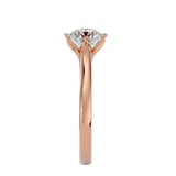 1 1/3 ctw Round Lab Grown Diamond Solitaire Engagement Ring