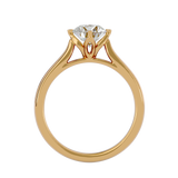 1 1/3 ctw Round Lab Grown Diamond Solitaire Engagement Ring