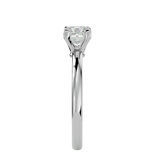 3/4 ctw Round Lab Grown Diamond Solitaire Engagement Ring