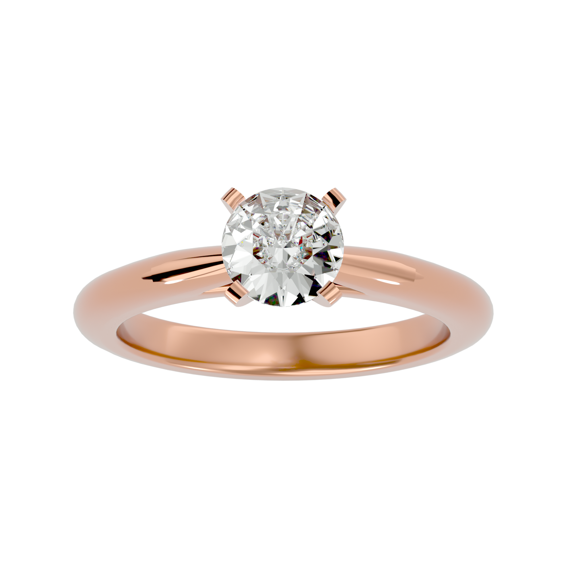1/2 ctw Round Lab Grown Diamond Solitaire Engagement Ring