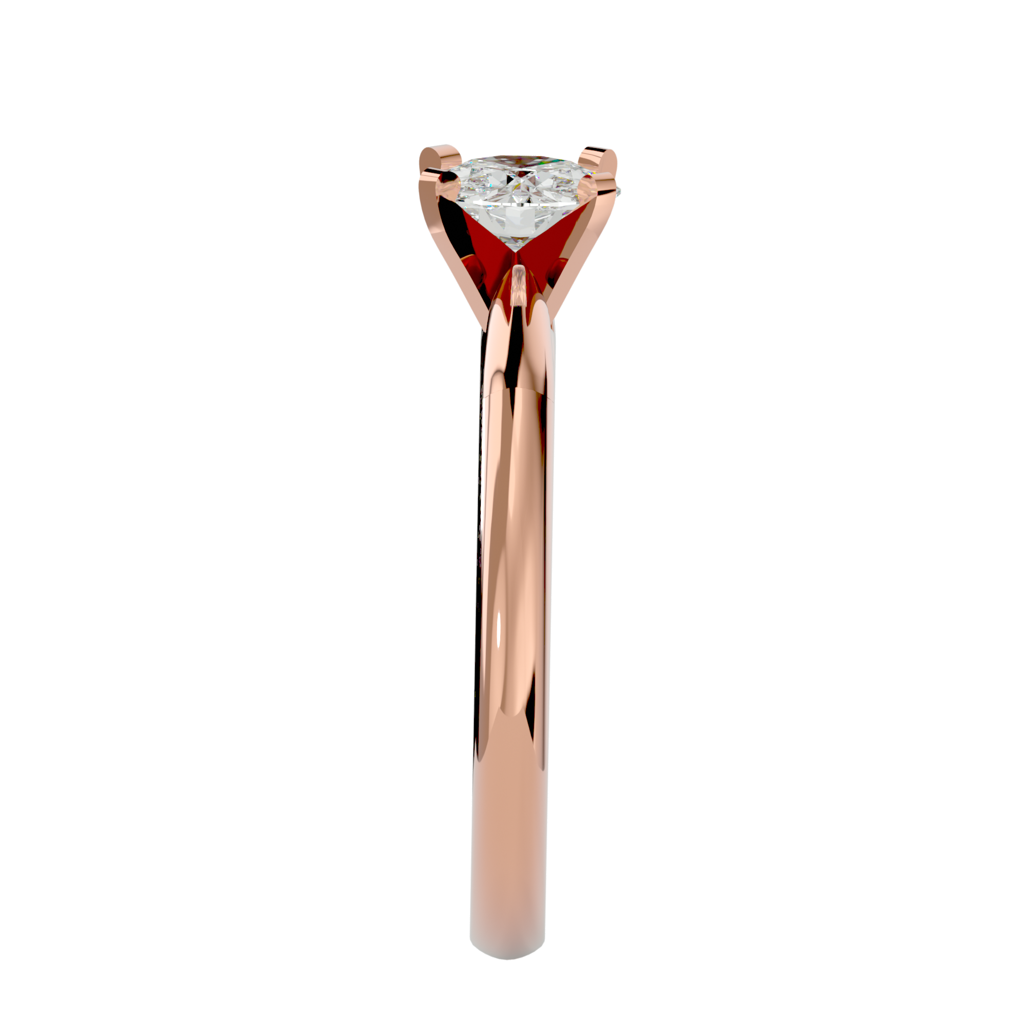 1/2 ctw Round Lab Grown Diamond Solitaire Engagement Ring