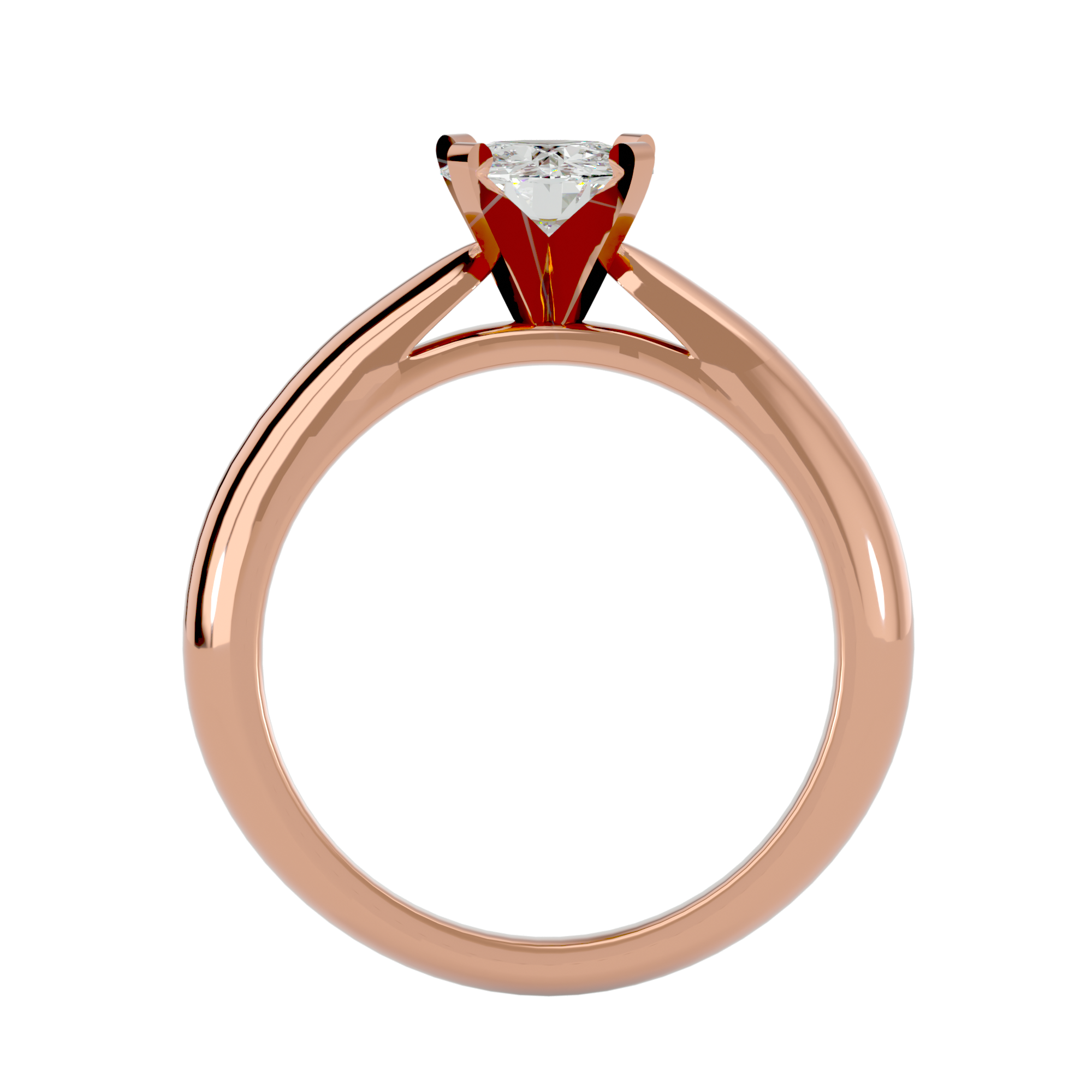 1/2 ctw Round Lab Grown Diamond Solitaire Engagement Ring
