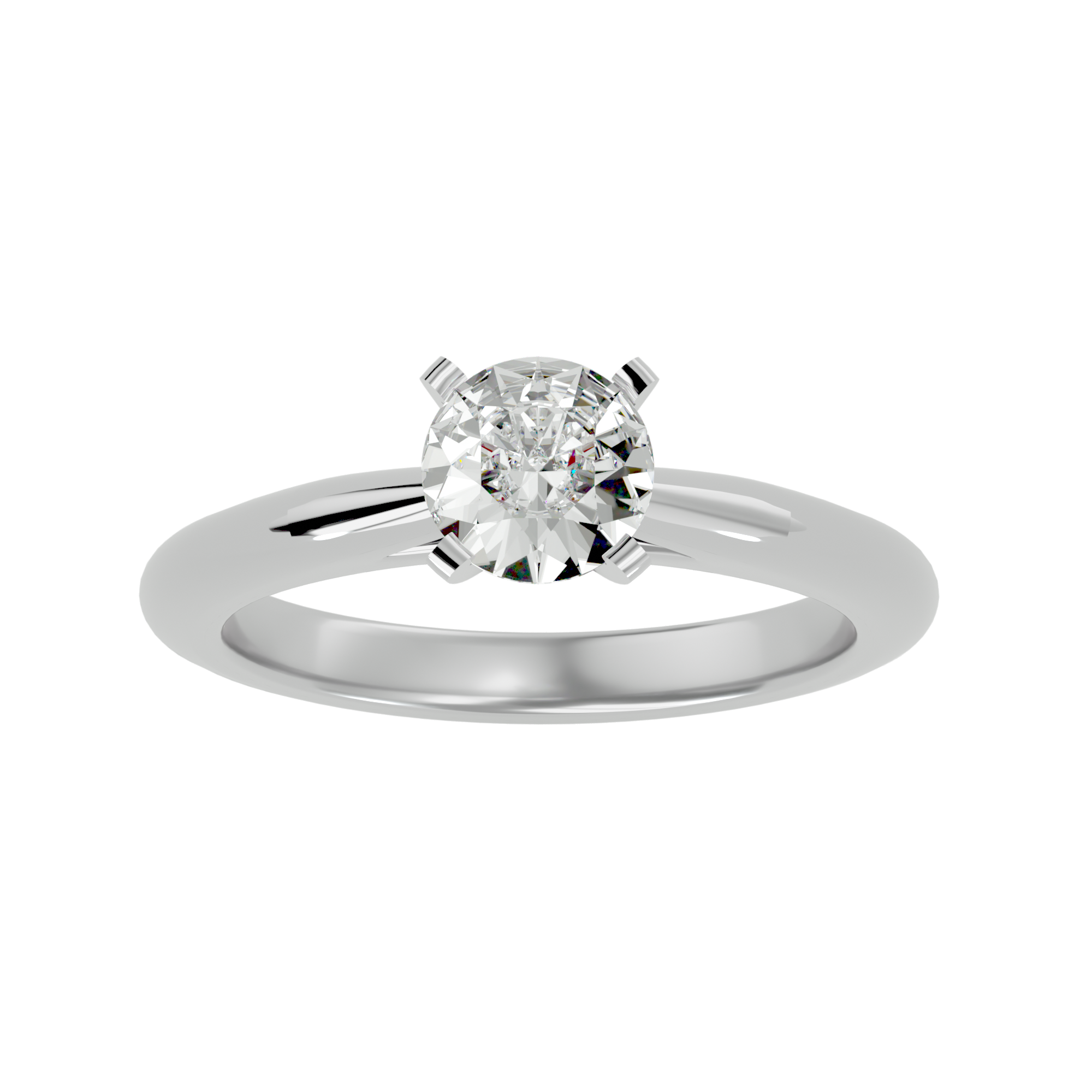 1/2 ctw Round Lab Grown Diamond Solitaire Engagement Ring