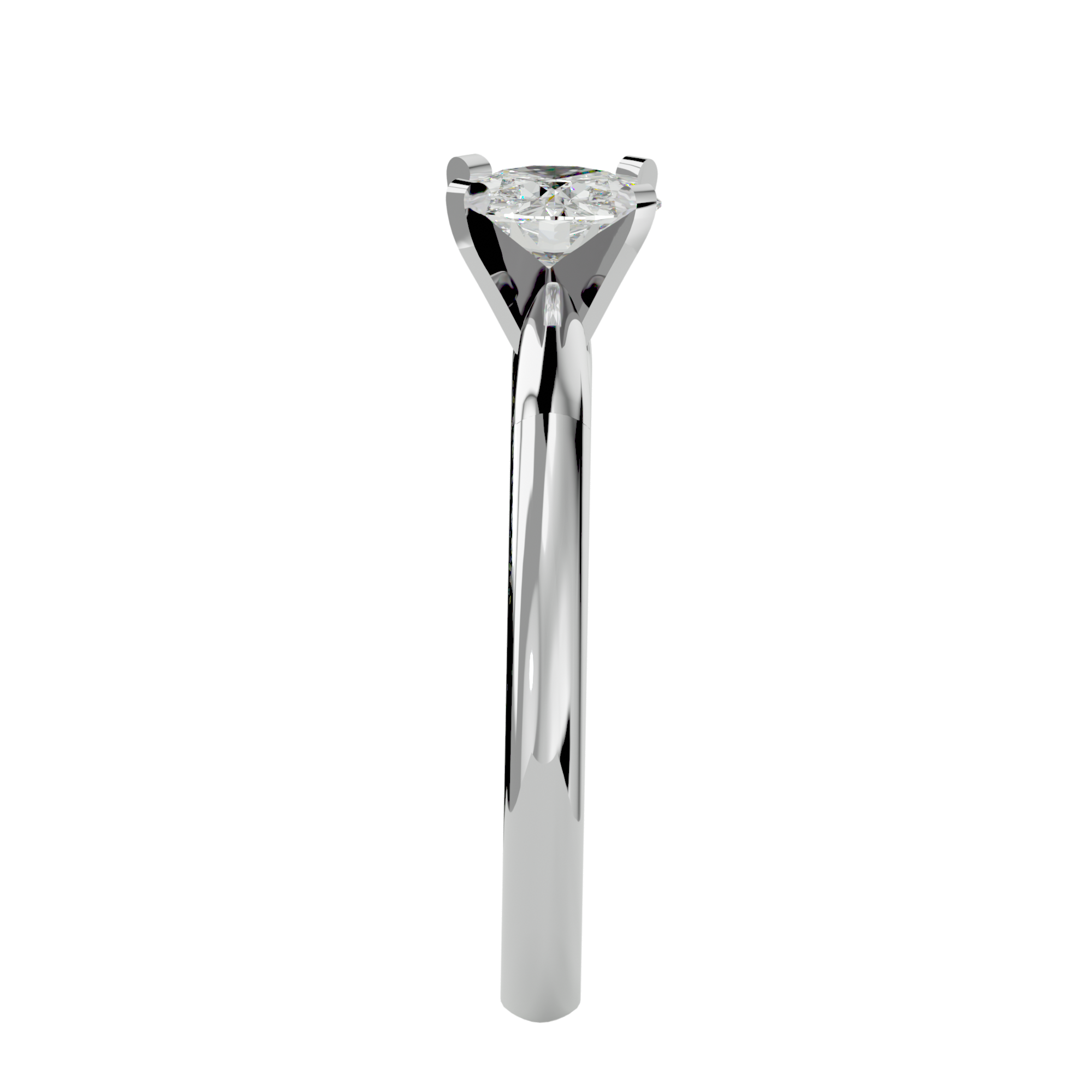 1/2 ctw Round Lab Grown Diamond Solitaire Engagement Ring