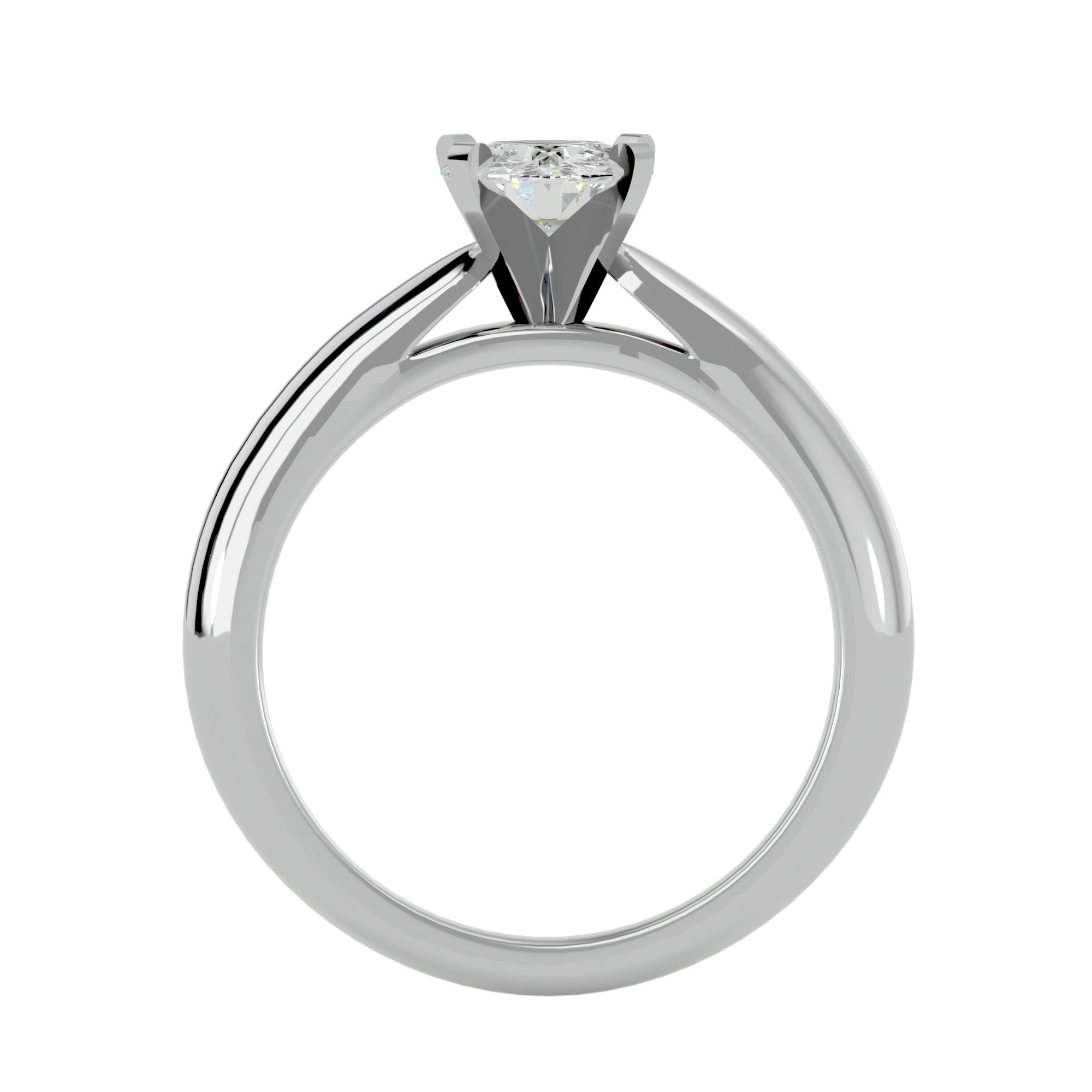 1/2 ctw Round Lab Grown Diamond Solitaire Engagement Ring