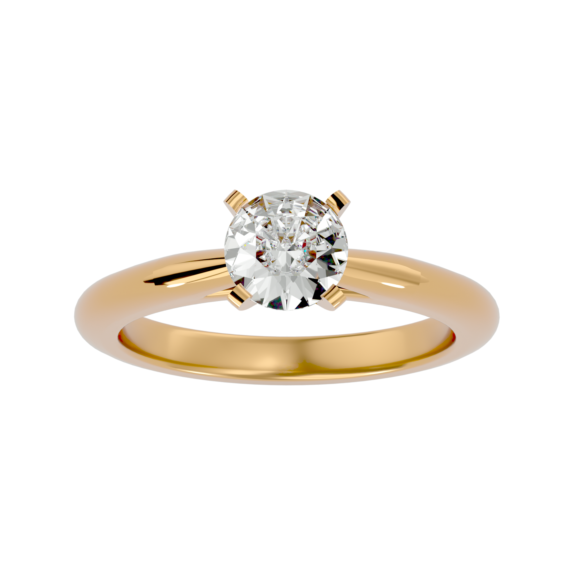 1/2 ctw Round Lab Grown Diamond Solitaire Engagement Ring