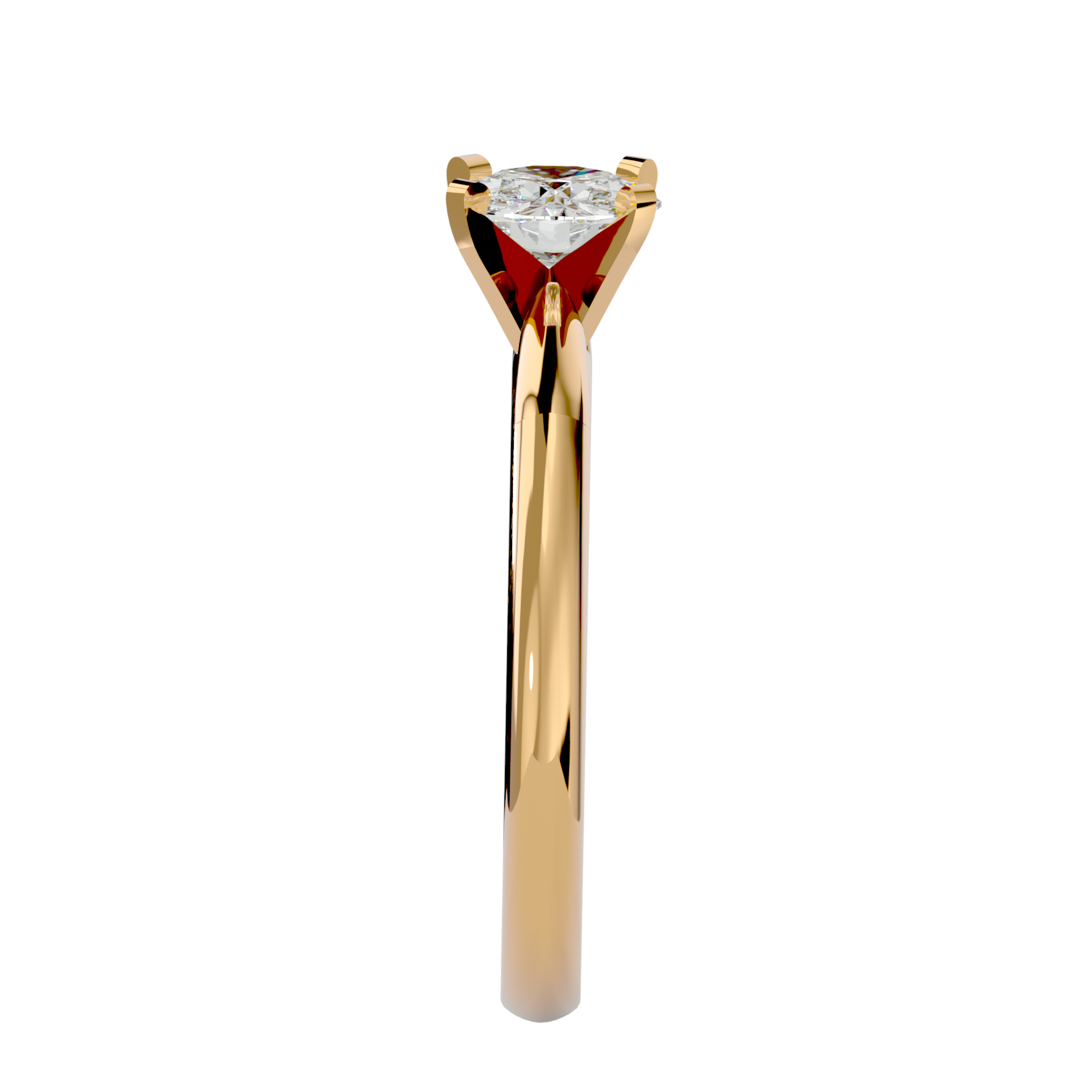 1/2 ctw Round Lab Grown Diamond Solitaire Engagement Ring