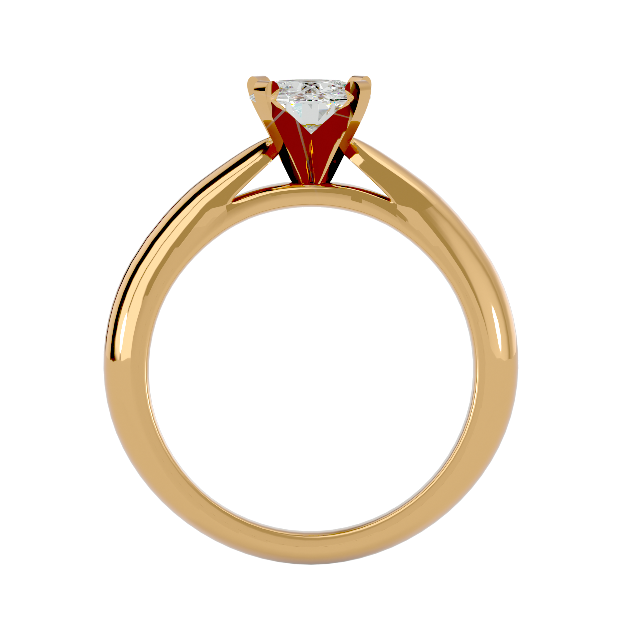 1/2 ctw Round Lab Grown Diamond Solitaire Engagement Ring