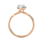 7/8 ctw Round Lab Grown Diamond Solitaire Engagement Ring