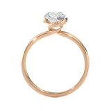 7/8 ctw Round Lab Grown Diamond Solitaire Engagement Ring