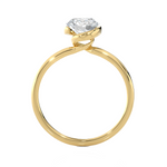 7/8 ctw Round Lab Grown Diamond Solitaire Engagement Ring