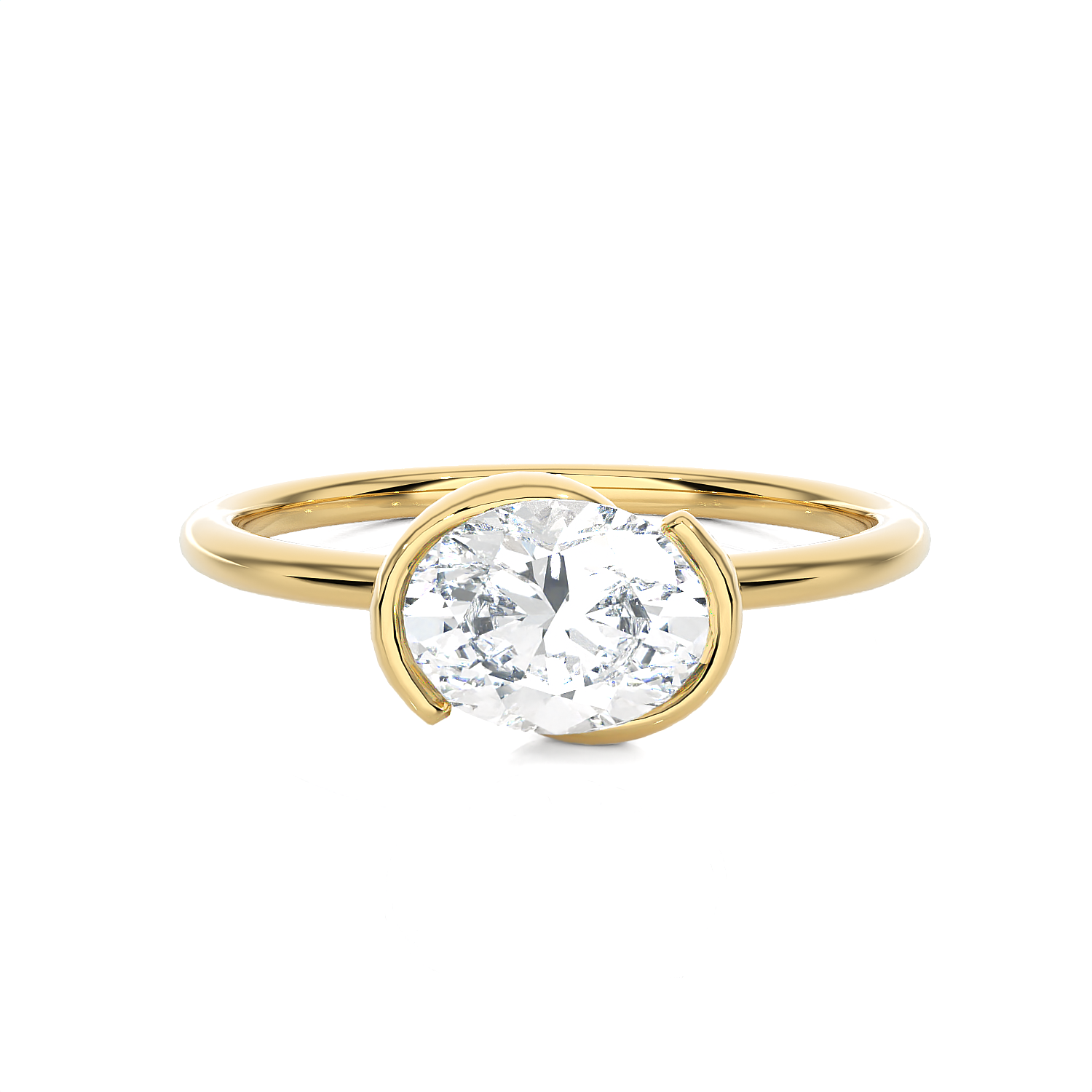 5/8 ctw Round Lab Grown Diamond Solitaire Engagement Ring