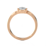 3/4 ctw Pear-Shaped Lab Grown Diamond Solitaire Engagement Ring