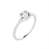 2 1/2 ctw Princess-Cut Lab Grown Diamond Solitaire Engagement Ring