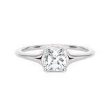 2 1/2 ctw Princess-Cut Lab Grown Diamond Solitaire Engagement Ring
