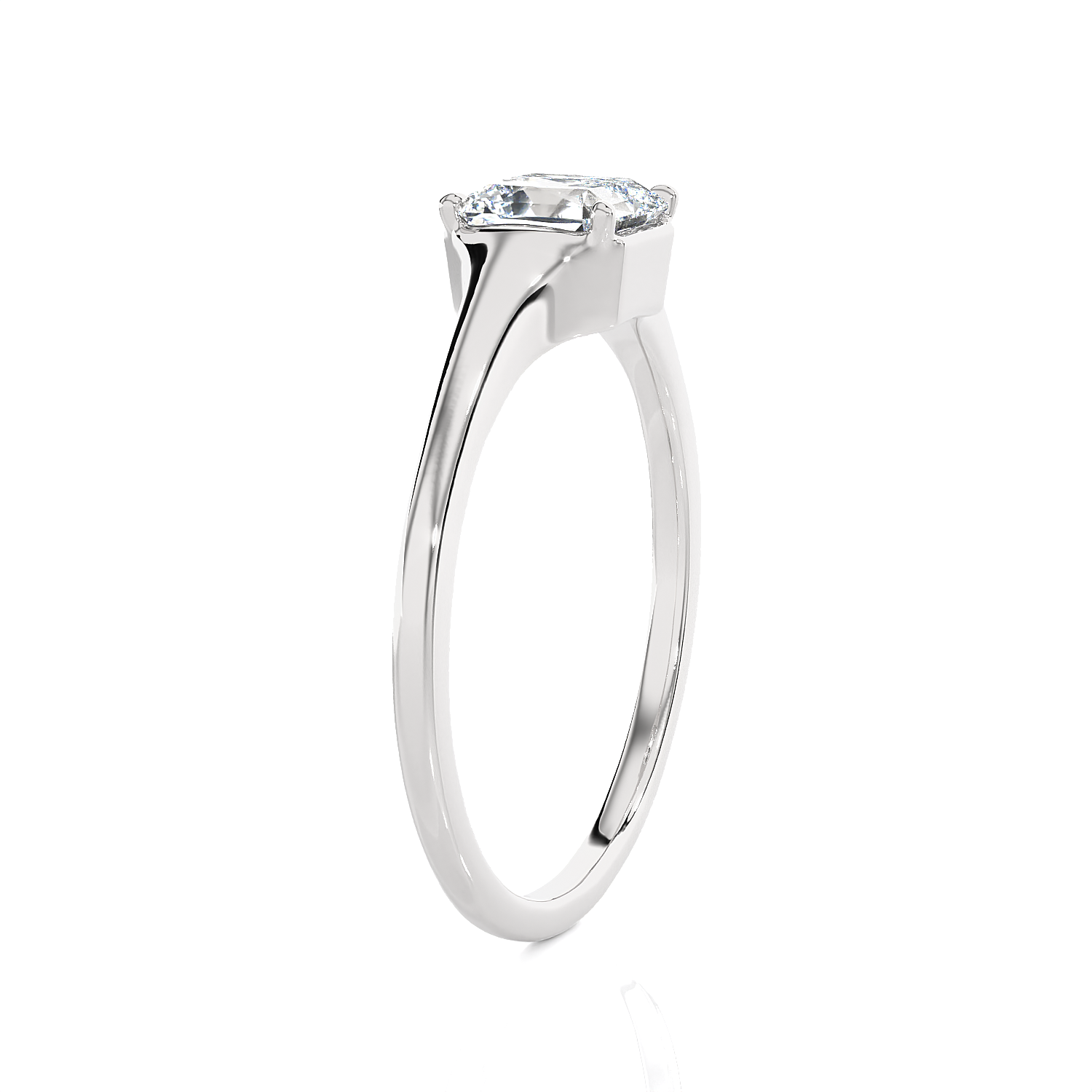 2 1/2 ctw Princess-Cut Lab Grown Diamond Solitaire Engagement Ring