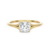2 1/2 ctw Princess-Cut Lab Grown Diamond Solitaire Engagement Ring