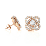 Round Lab Grown Diamond Stud Earrings