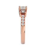 1 1/3 ctw Princess-Cut Three Stone Lab Grown Diamond Ring