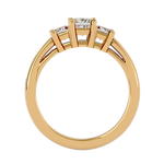 1 1/3 ctw Princess-Cut Three Stone Lab Grown Diamond Ring