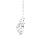 Round Lab Grown Diamond Three Stone Necklace