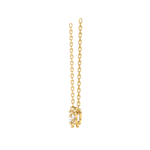 Round Lab Grown Diamond Three Stone Necklace