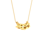 Round Lab Grown Diamond Three Stone Necklace